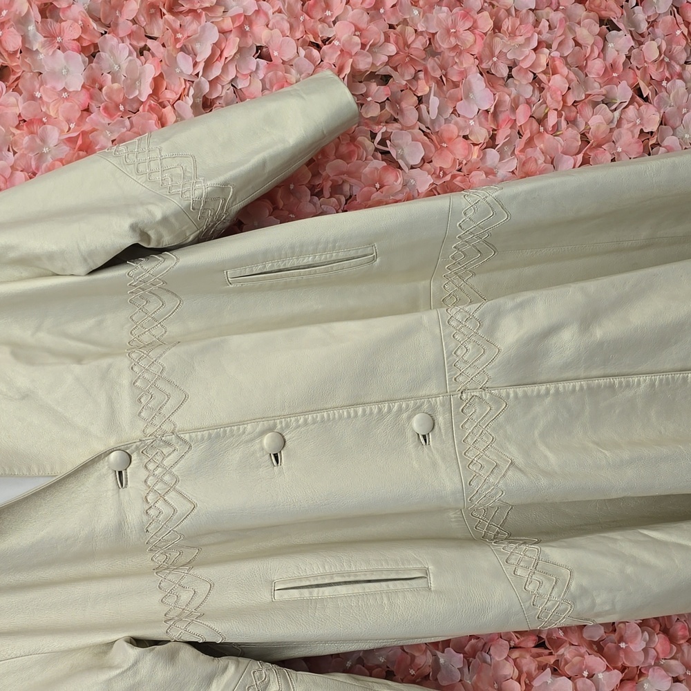 Dero by Rocco D’Amelio| Leather swing coat  with Pockets & Buttons | Size Medium - Picture 10 of 16